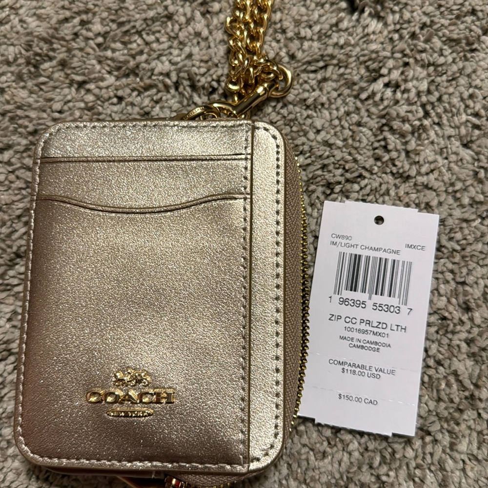 Coach Zip Card Case